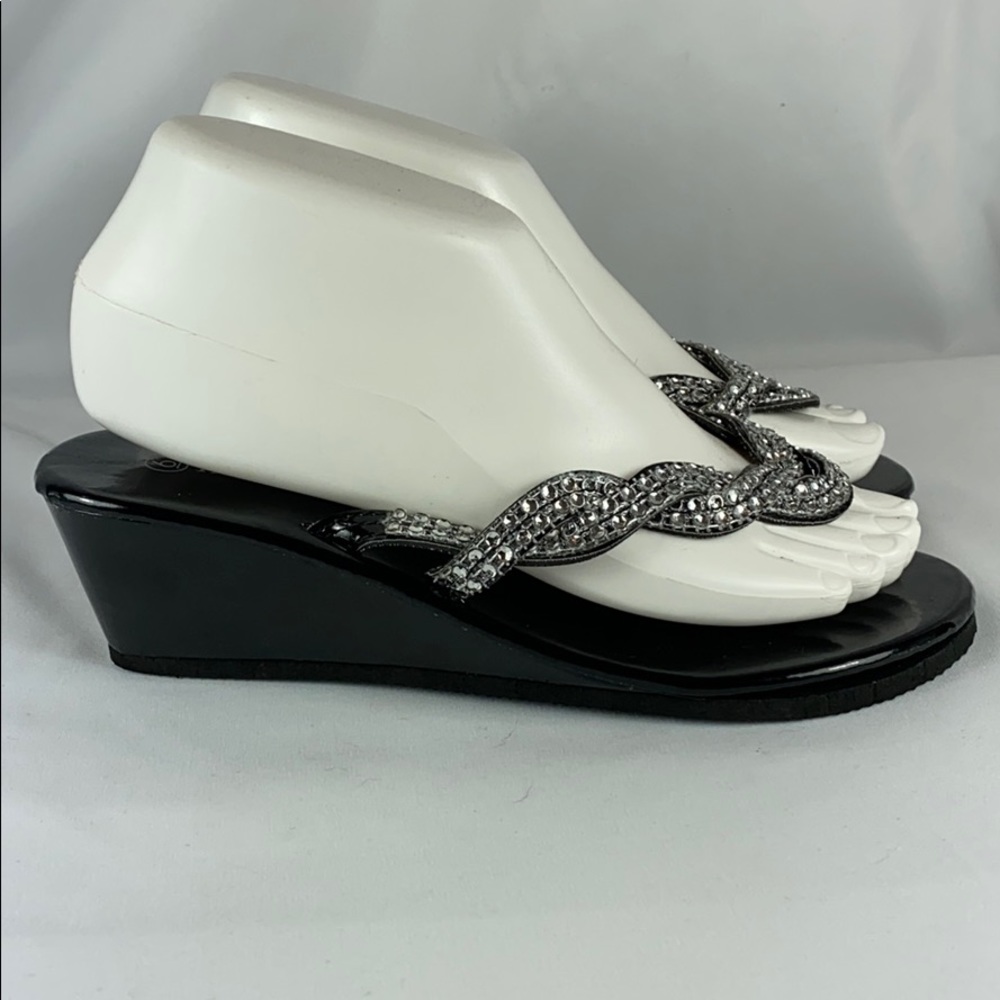 Mix & Co. Rhinestone Sandals - Picture 2 of 7